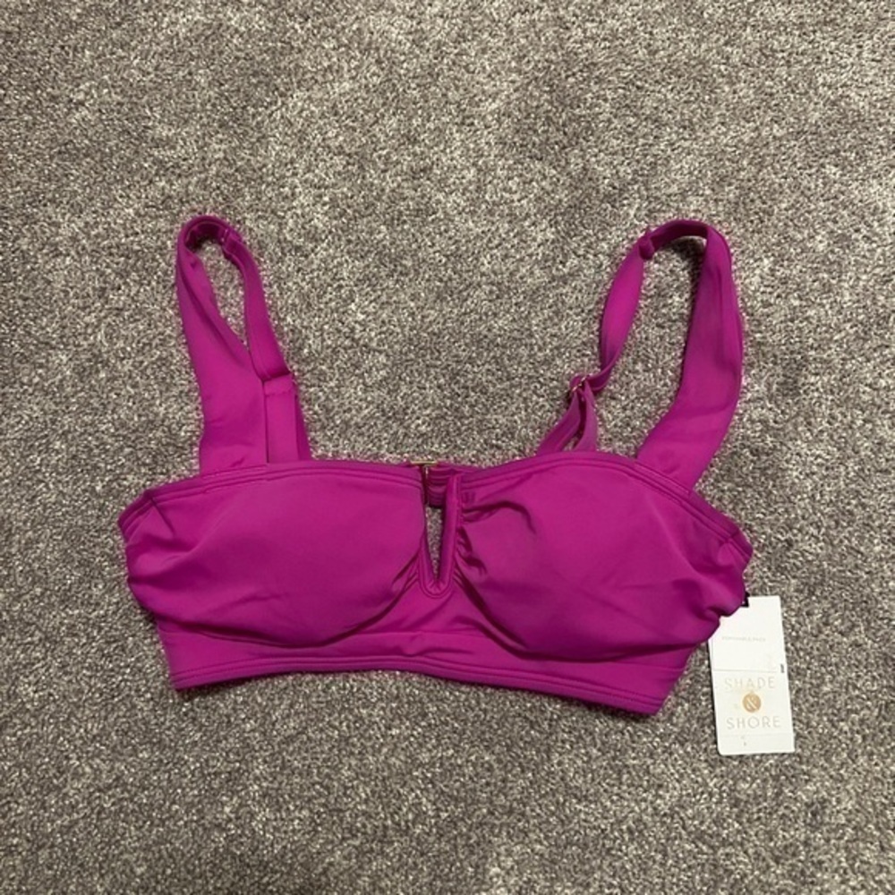 Shade & Shore Purple Bikini Top